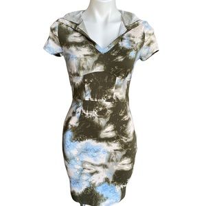Tie Dyed Hooded Dress